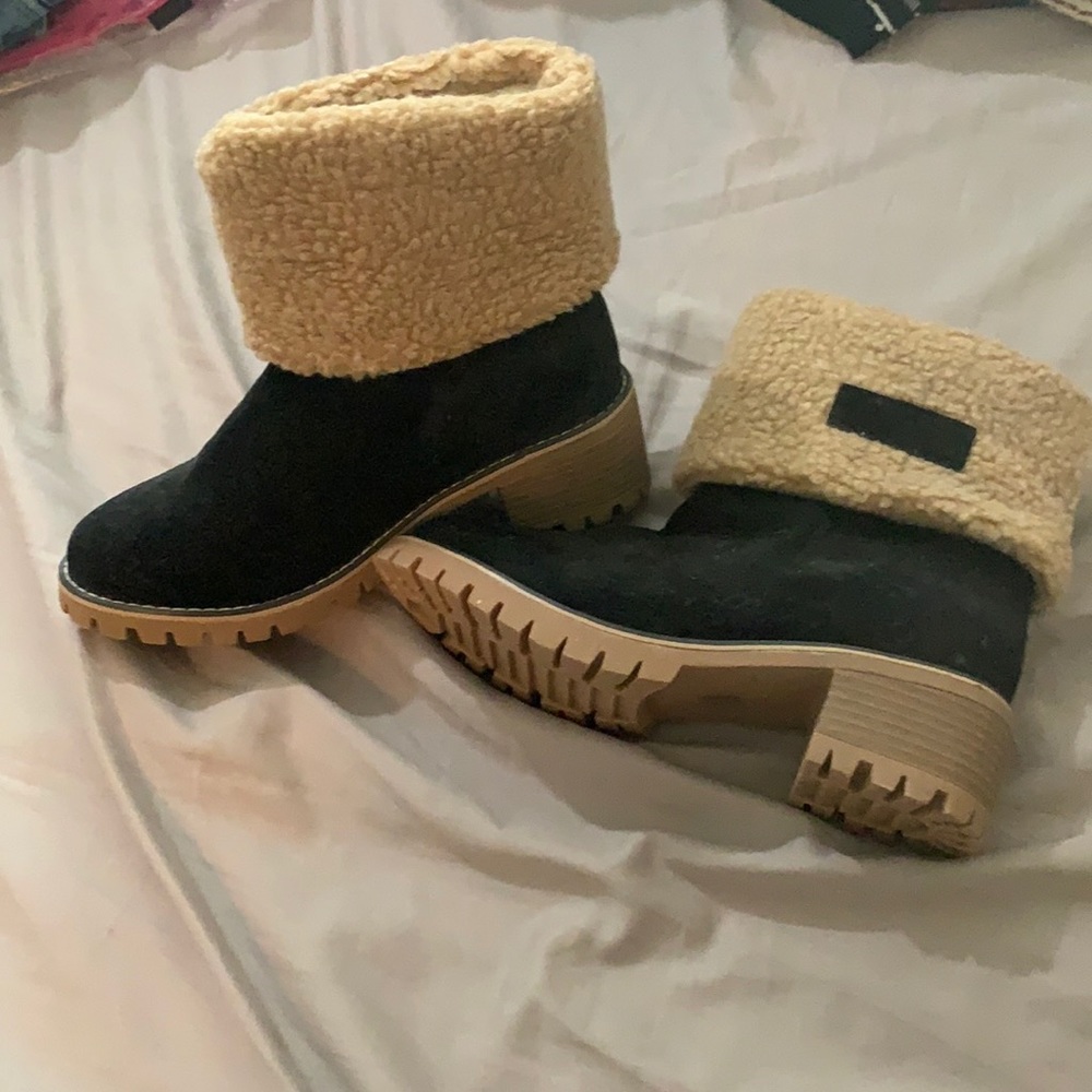 Black and Tan short boots